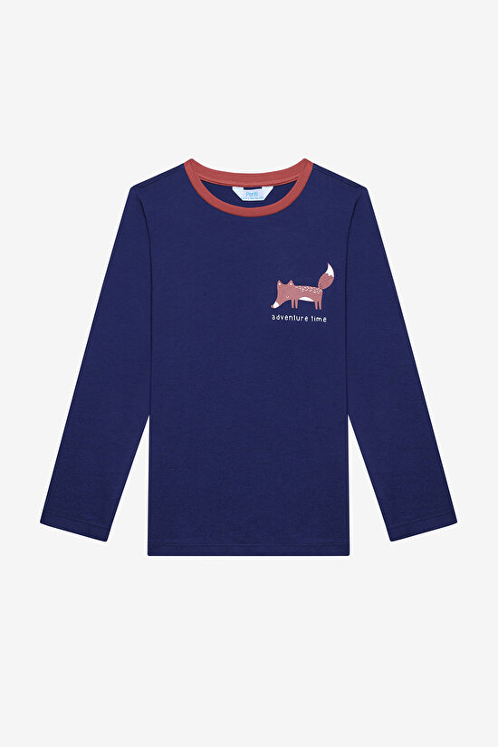 Pamuklu Erkek Çocuk Adventure 2li Çok Renkli Pijama Takımı - 3