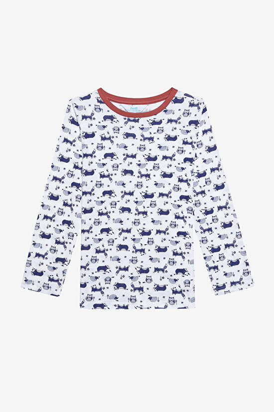 Pamuklu Erkek Çocuk Adventure 2li Çok Renkli Pijama Takımı - 6