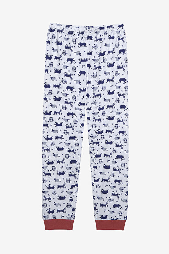 Pamuklu Erkek Çocuk Adventure 2li Çok Renkli Pijama Takımı - 7