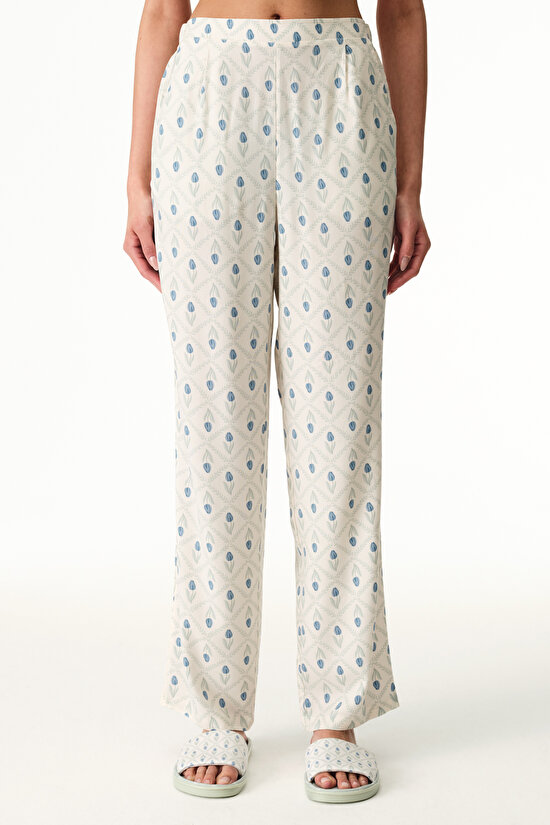 Colorful Serenity Floral Pants Pajama Bottom - 2