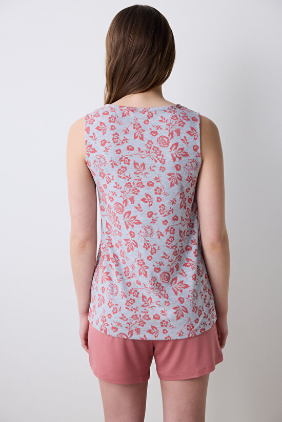 Mia Şort Gül Kurusu Pijama Takımı - 4