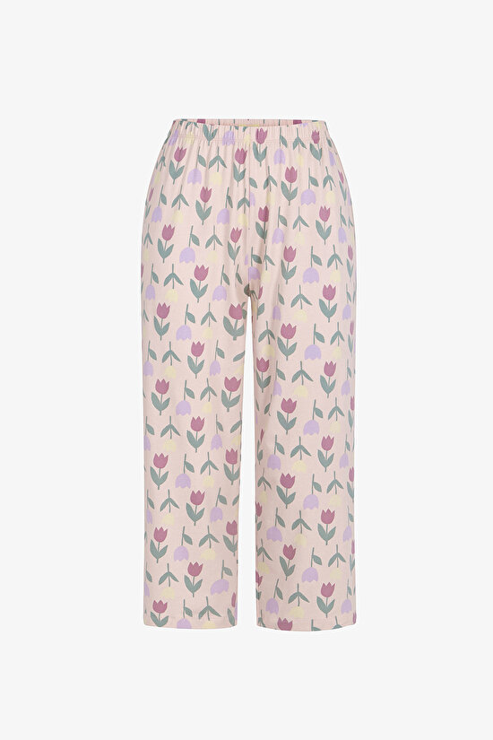 Colorful Tulips Capri Pajama Set - 3