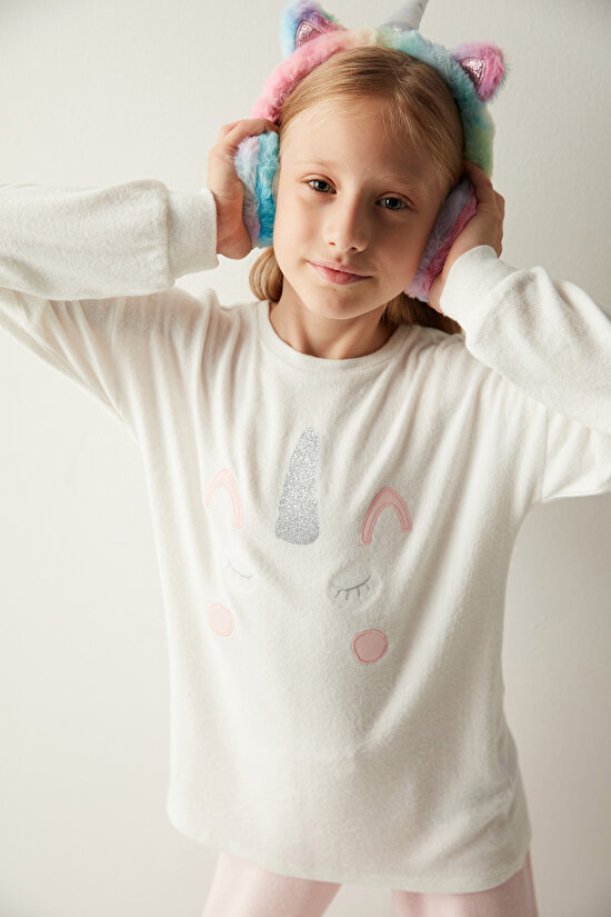 Kız Çocuk Unicorn Pijama Takımı - 1