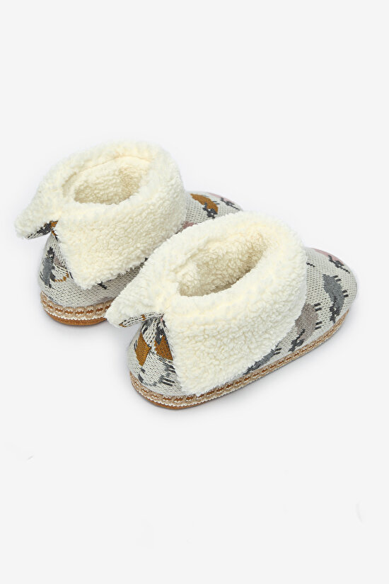 Tricot Soft White Boots - 4