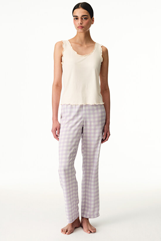 Lila Sweet Day Pantolon Pijama Altı - 3