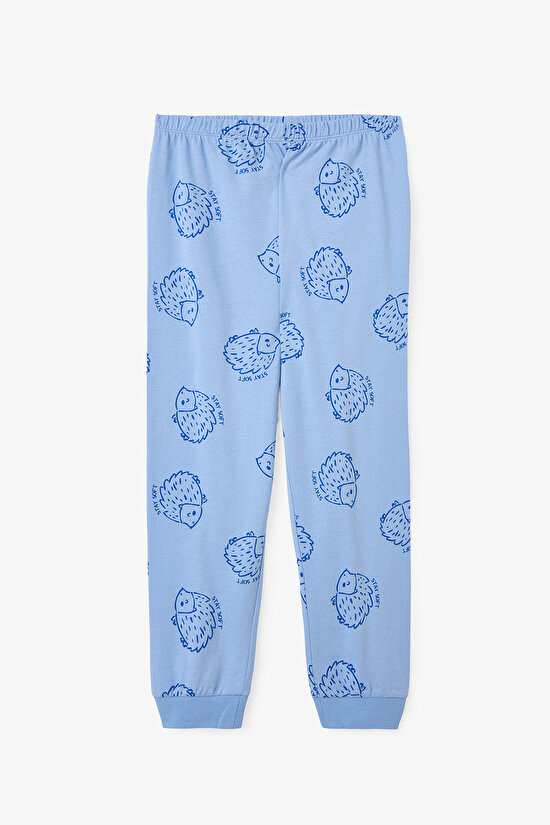 Erkek Çocuk Kirpi Desenli 2'li Pamuklu Pijama Takımı - 7