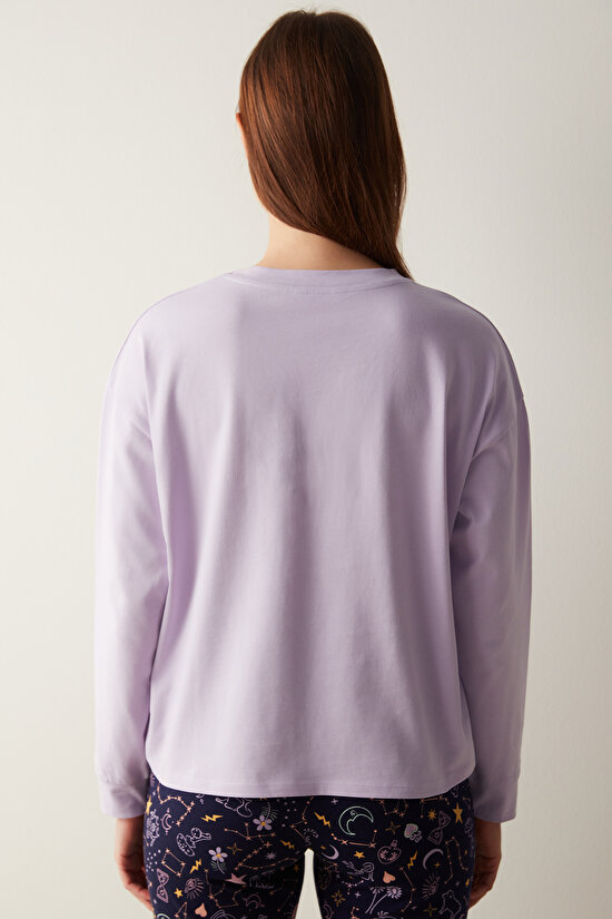 Zodiac Sweatshirt Lilac PJ Top - 5