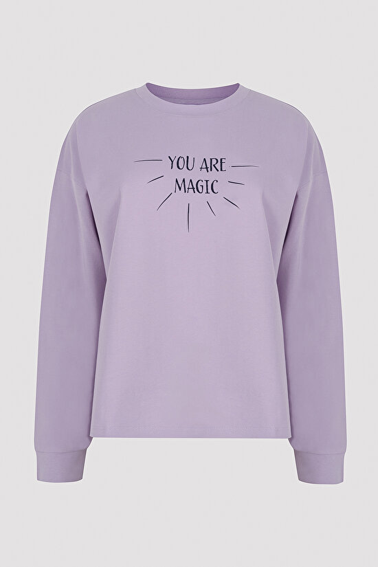 Zodiac Sweatshirt Lilac PJ Top - 6