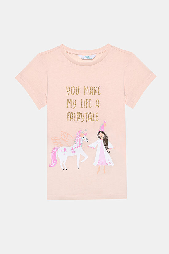 Kız Çocuk Sparkle Pamuklu 2li Çok Renkli Pijama Takımı - 6