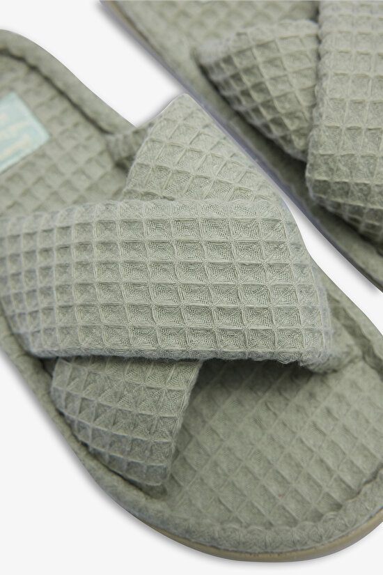 Iris Khaki Slipper - 3