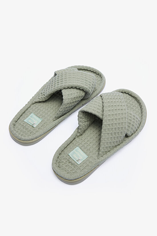 Iris Khaki Slipper - 4