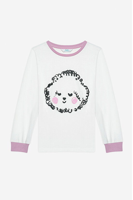 Pamuklu Kız Çocuk Bingo 2li Çok Renkli Pijama Takımı - 6