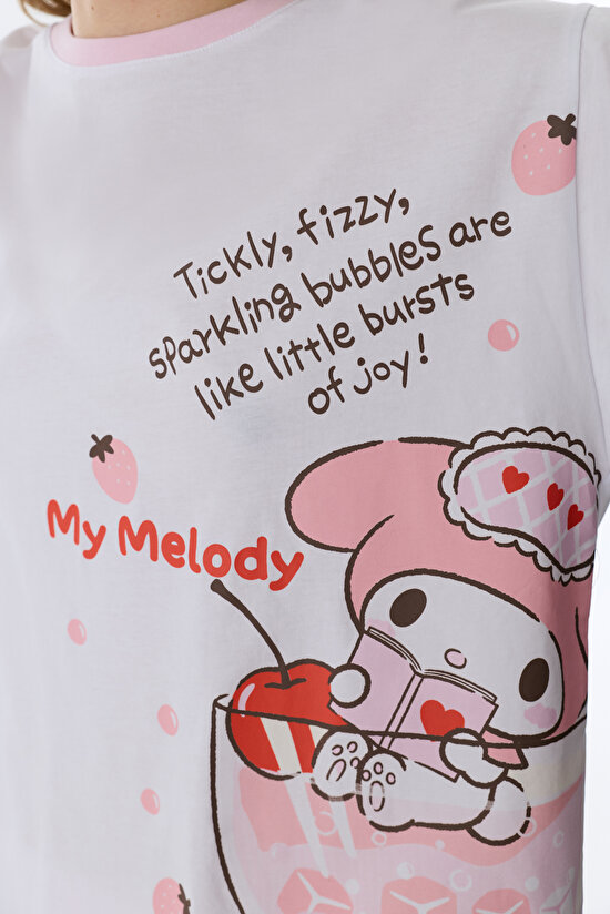 Optical White Licensed My Melody Pants Pajama Set - 3