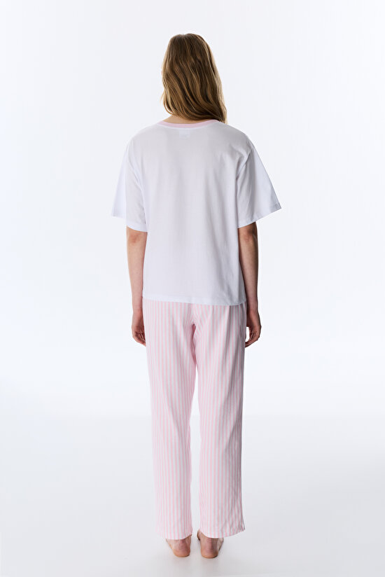 Optical White Licensed My Melody Pants Pajama Set - 4