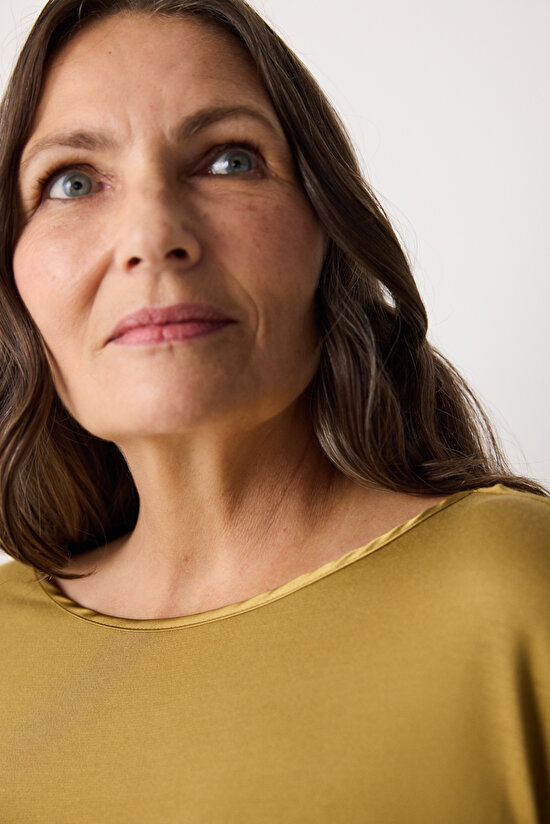 Penti Aging Collagen Sarı Şort Pijama Takımı - 6