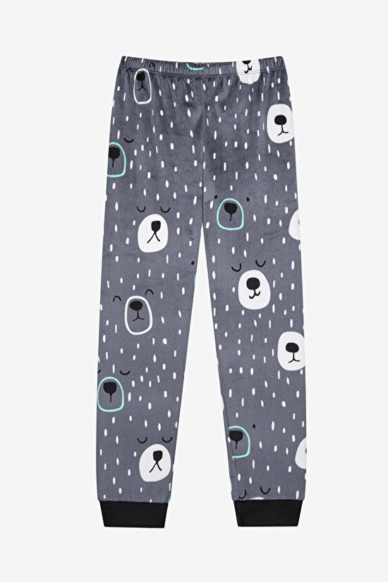Erkek Çocuk Shadow Bears Antrasit Pijama Takımı - 3