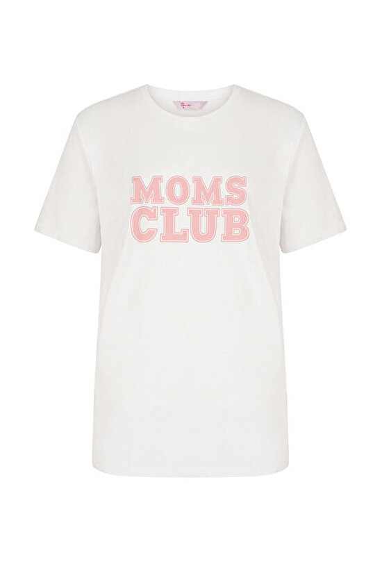 Mama Pink Tişört Pijama Üstü - 5