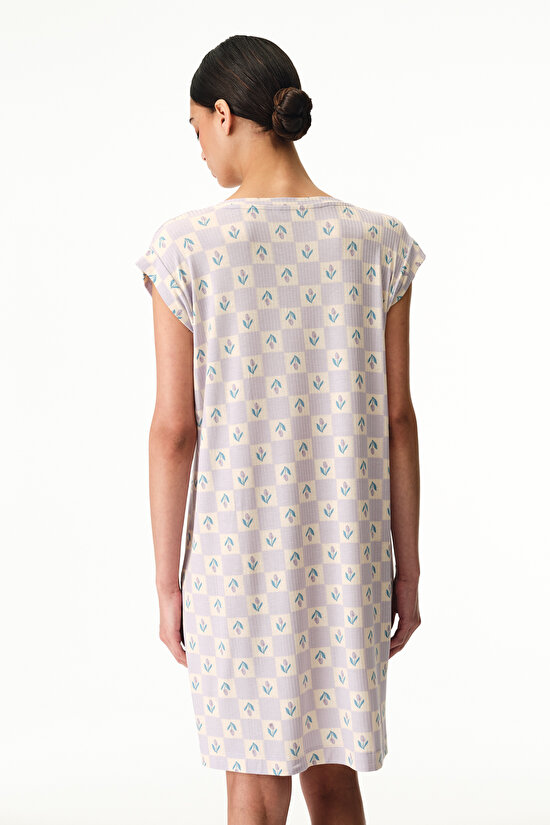 Lilac Ella Printed Nightgown - 3