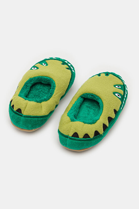 Erkek Çocuk Crocodile Çok Renkli Patik Çorap - 4