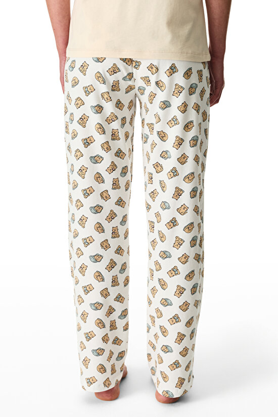 Slow Today Pamuklu Pantolon Pijama Takımı - 4
