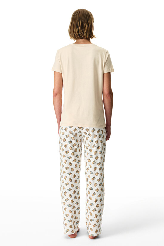 Slow Today Pamuklu Pantolon Pijama Takımı - 5