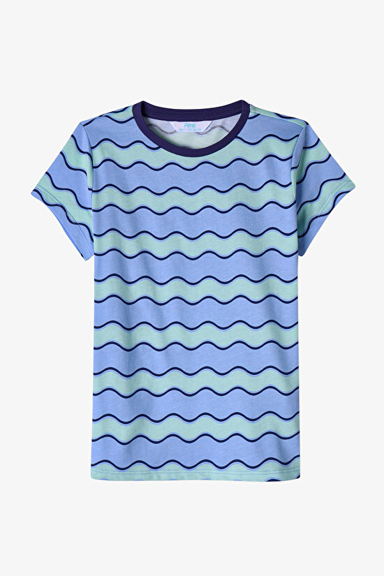 Blue Boys Blue Waves 2in1 Pajama Set - 3