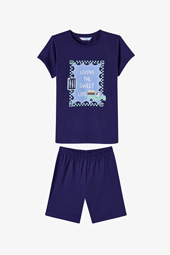 Blue Boys Blue Waves 2in1 Pajama Set - 5