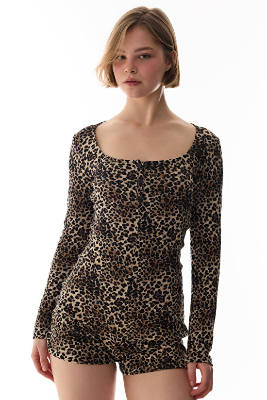 Leopard Pointel Overalls - 2