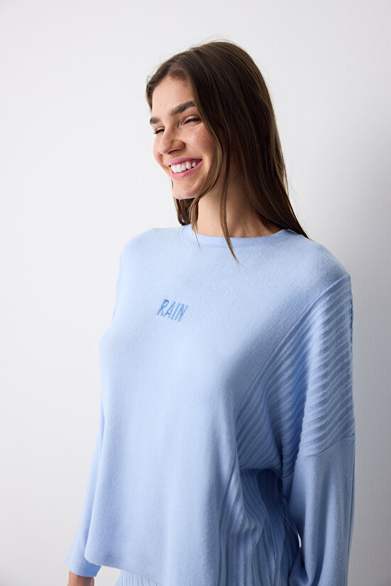 Rain Blue Pant PJ Set - 3