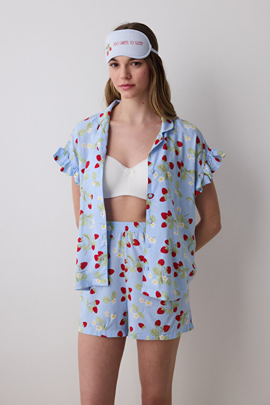 Strawberries Mavi Uyklu Gözlüğü - 3