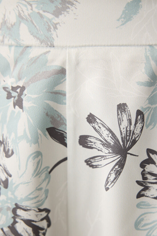 Camille Saten Açık Gri Atlet Pijama Üstü - 7