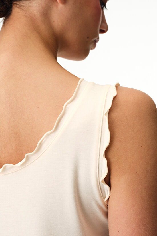 Bej Sweet Day Atlet Pijama Üstü - 3