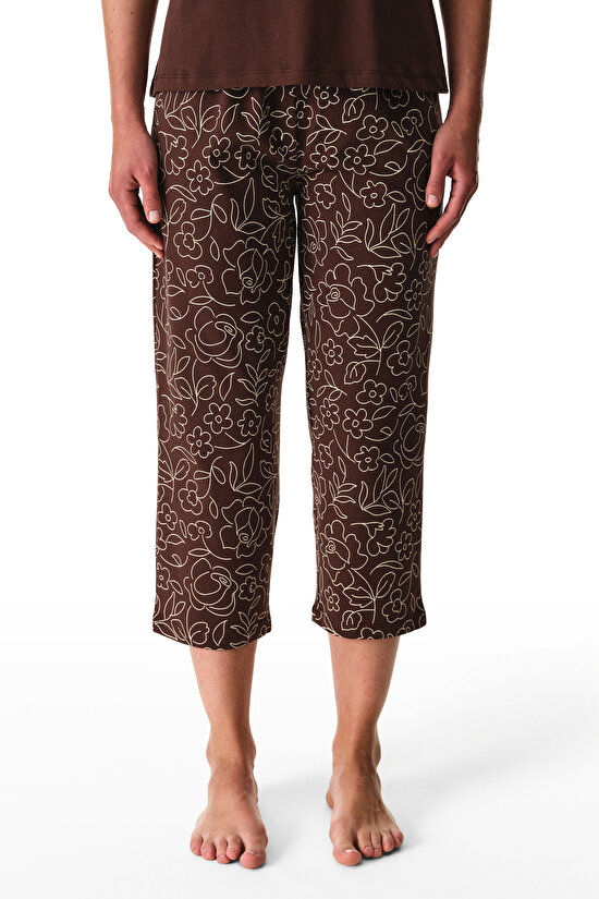 Extraordinaire Pamuklu Kapri Pijama Takımı - 5