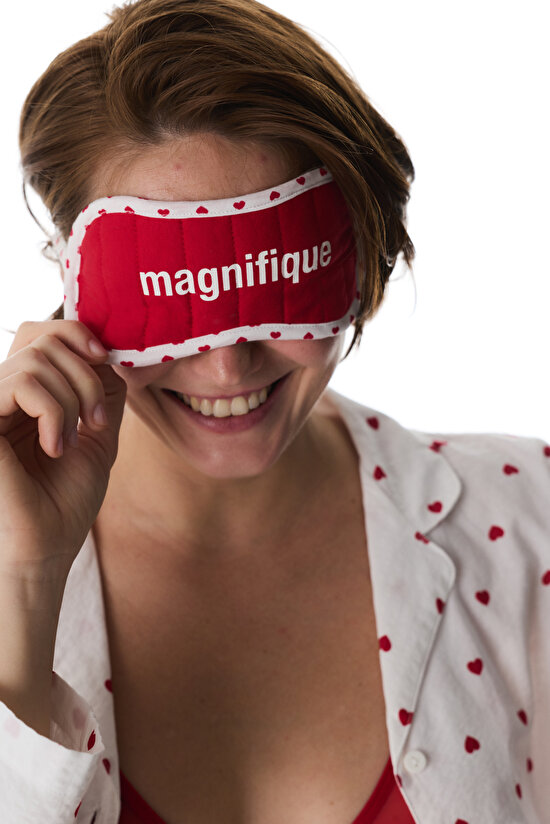 Red Magnifique Sleep Mask - 1