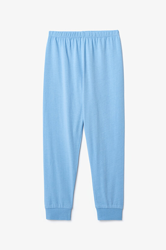 Erkek Çocuk Riding Pamuklu 2'li Ekoseli Uzun Kollu Pijama Takımı - 7