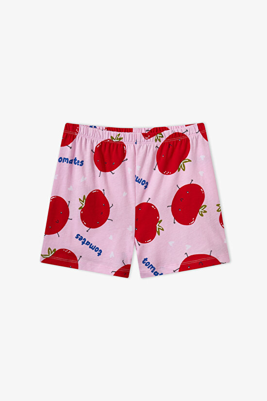 Pink Girls Tomato 2in1 Pajama Set - 10