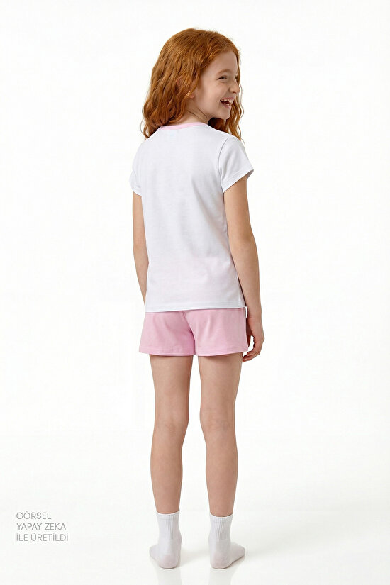 Pink Girls Tomato 2in1 Pajama Set - 3