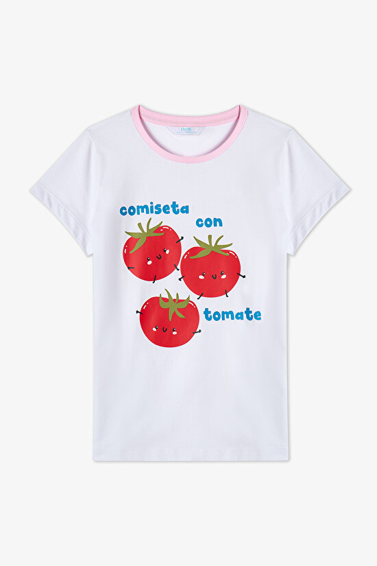 Pink Girls Tomato 2in1 Pajama Set - 12