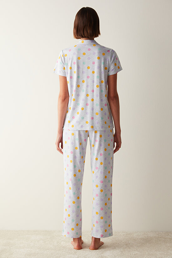 Colorful Dots Shirt Pant PJ Set - 5