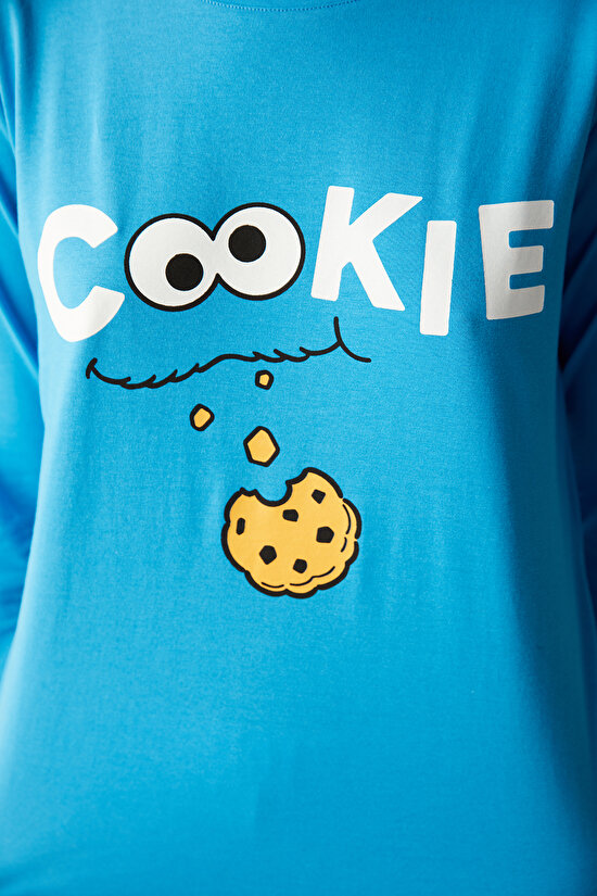 Cookie Monster Blue PJ Set - 3