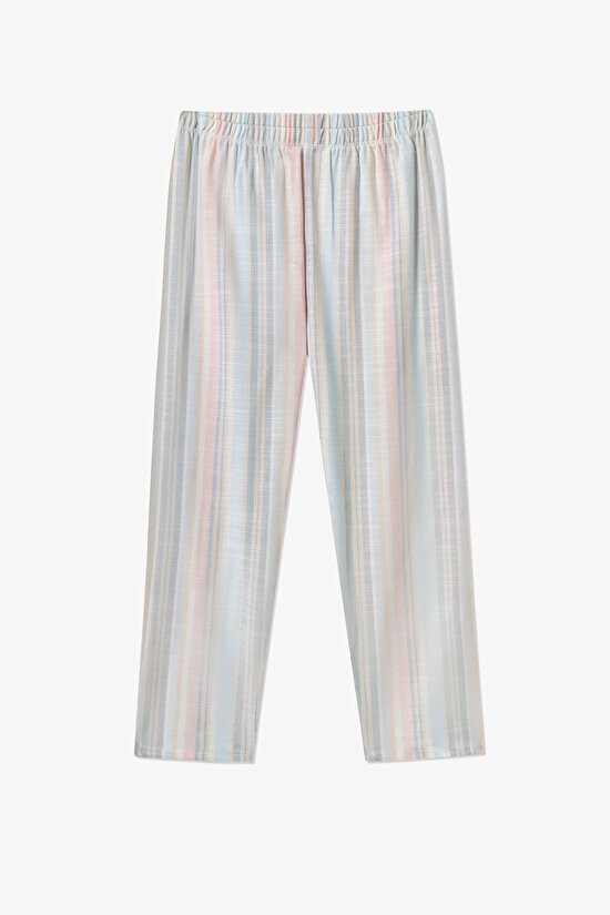Off-White Girls Stripes Shirt Pajama Set - 5