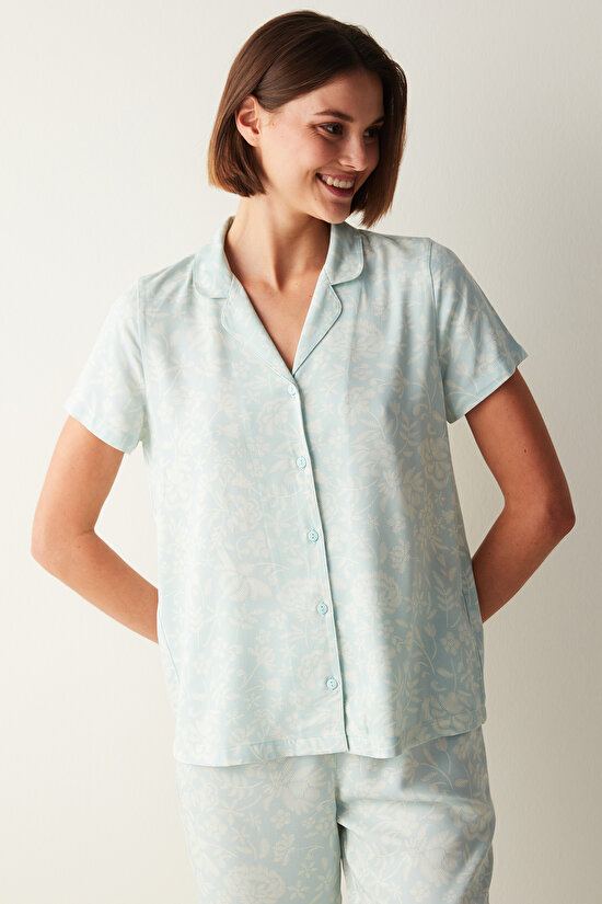 Josie Green Printed SS Shirt Pants Pyjamas Set - 2