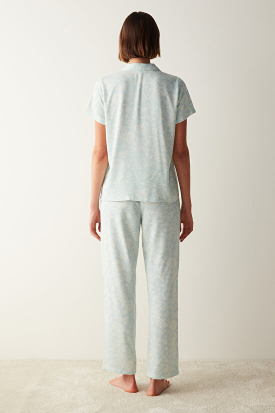 Josie Green Printed SS Shirt Pants Pyjamas Set - 5