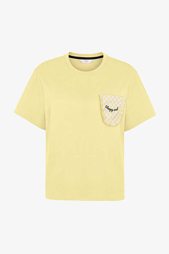 Açık Sarı Sleepy Soul Pantolon Pijama Takımı - 2