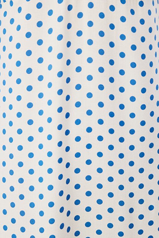 Ecru Vacation Dotted Polka Dot Nightgown - 3