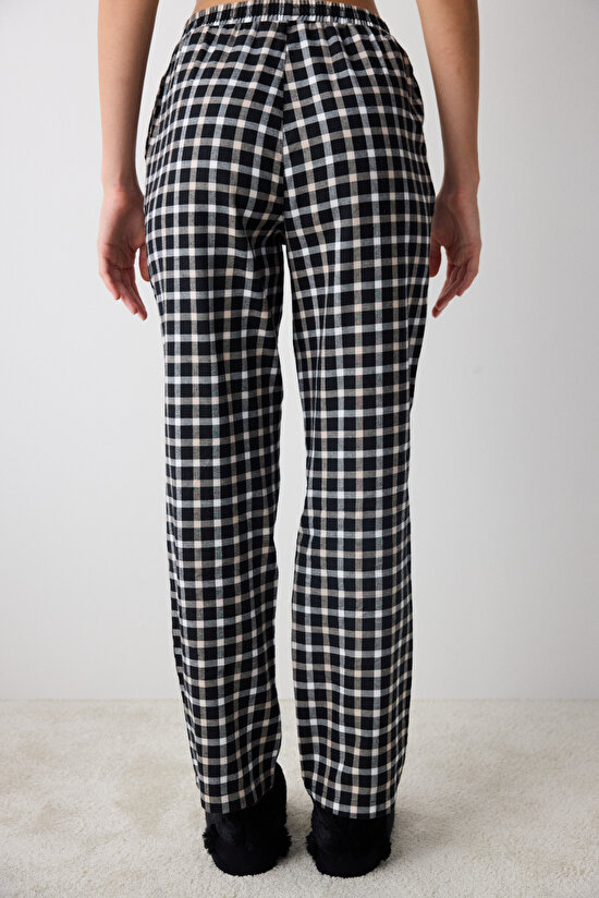 Alia Gingham Black Pant PJ Bottom - 3
