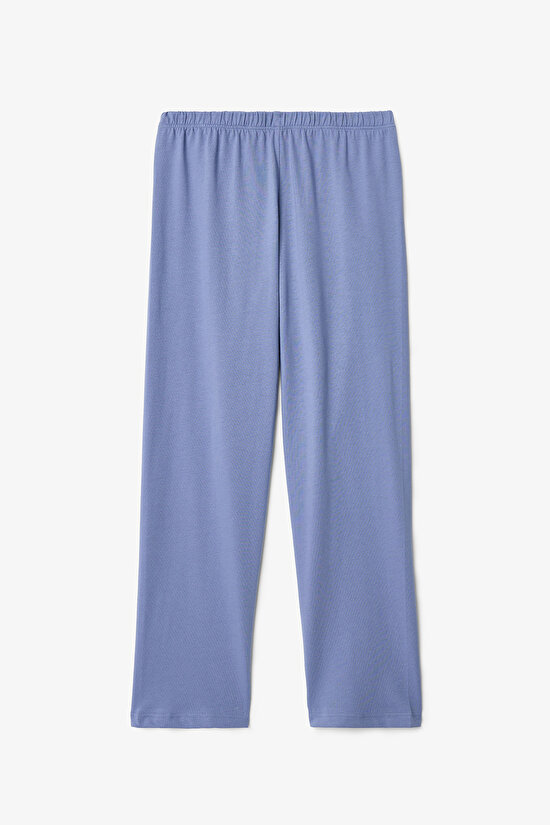 Kız Çocuk Çiçekli Nakışlı Handkerchief Pamuklu Pijama Takımı - 5