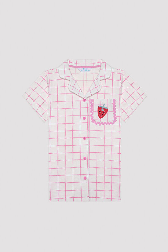 Kız Çocuk Strawberry Çok Renkli PijamaTakımı - 2