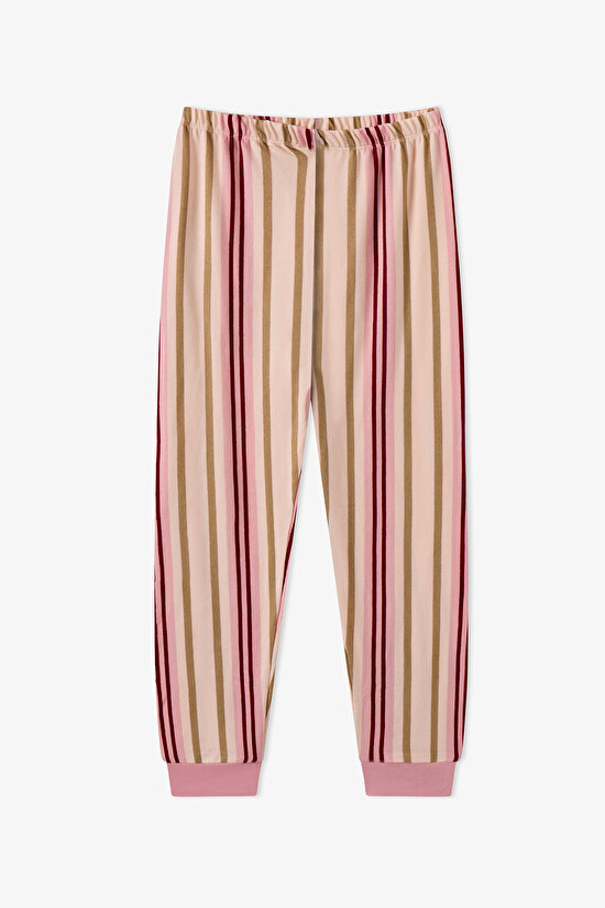 Kız Çocuk Açık Pembe Snailmail Uzun Kollu Pijama Takımı - 3