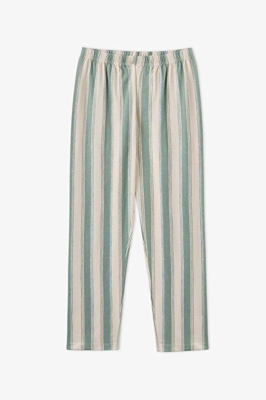 Kids' Mint Green Tom&jerry Printed Long Sleeve Shirt & Trouser Pyjama Set - 3